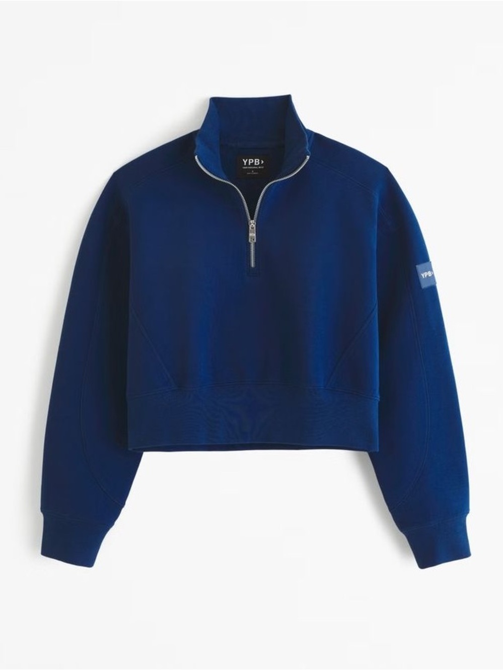 BNWT Abercrombie & Fitch YPB neoKNIT MAX Half-Zip Blue Midnight Color Size Small